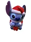 Disney Lilo Stitch Christmas Santa Ceramic Cookie Jar Candy Canister Wreath NEW