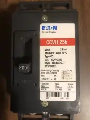 Eaton CCVH2200 200A 120/240V Tenant Main Circuit Breaker
