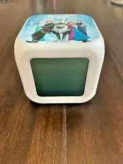 Frozen Light Up Alarm Clock Color Changing Square Alarm Clock Toy
