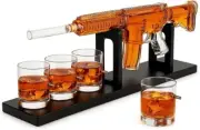 AR15 Whiskey Decanter Set Limited Edition Silencer Stopper 800 ml 4 12oz Bullet