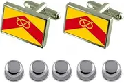 [Select Gifts] Shirt Dress Studs Staffordshire County England Flag Cufflinks