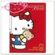 小花花日本精品♥ Hello Kitty日製 行事曆 A6月間手帳 年曆本2017紅色小熊玩具 60234100