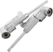 AKOOSY 2pcs Right Angle Drill Adapter Extension Tool for Screwdriver Bit Compatible Electric Repair Tool for Automotive Home Renovation