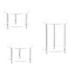 Acrylic Round Side Table End Table Small Round Table for Home Living Room