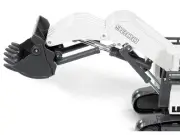 2022 Liebherr R9800 Mining Excavator 1/87 Diecast Model - White Gray Siku