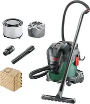 Bosch Wet & Dry Vacuum Cleaner with Blowing Function UniversalVac 15 (1000W, 15 Litre, 5 x Replacement Paper Filter Dust Bags Inc)