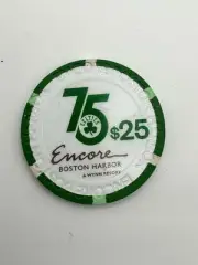 Wynn~Encore Casino BOSTON CELTICS 75th Anniversary Collectable $25 Poker Chip