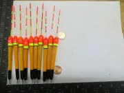 10 NEW WOOD SLIP FLOATS / BOBBERS PANFISH ICE FISHING NO FREEZE UP ON LINE B225