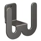 2pc Wall Mounted Slipper Holder Aluminum Shoes Rack Slipper Shelf Storage Hooks