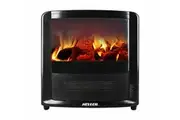 Portable Electric Fireplace Heater 2000W Heller Heating Flame Fire Effect 34.5cm