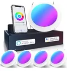 4 Pack Sunco 5/6 Inch Smart LED Flush Mount Ceiling Recessed Can Light 15W
