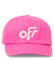 [Off-White Kids] Off-White Kids Logo cotton baseball cap I pink