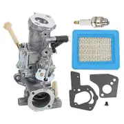 498298 Carburetor 491588S 491588 Air Filter for Briggs-Stratton 692784 495951 490533 495426 Carb with Spark Plug Gasket Silver blue