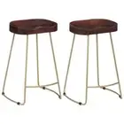 vidaXL Gavin Bar Stools 2 pcs Solid Mango Wood HEE