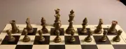 Basic Club 17 Piece Half Chess Set Gold 2 Queens