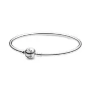 Pandora 590713-17 Moments Bangle Bracelet - Sterling Silver, 17 cm