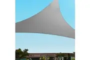 Instahut Shade Sail 3x3x4.3m Triangle 280GSM 98% Grey Shade Cloth