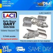Laci 144011 1/144 RR Dart 505/506 Vickers Viscount 70 Aircraft Engines 2pcs