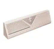 TruAire 118SW 18 in. White Sunburst Face Baseboard Supply Diffuser