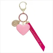 Rare LADUREE Key ring BAG CHARM Macaron W/ Box PINK Heart Limited Paris Freeship