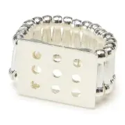 Darice Silver Plate Stretch Ring Base DIY Cha Cha Ring Base