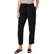 &me Women's Linen Blend Pants - Black