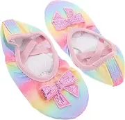 [Anneome] Girls Ballet Shoes Toddler Dance Shoes Soft Sole Kids Dance Supply for Practice Yoga Ballet Shoes for Toddlers