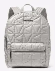 MICHAEL KORS WINNIE QUILTED ALUMINUM LARGE BACKPACK RRP $448.00
