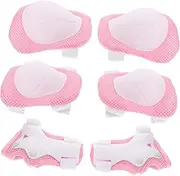 BESPORTBLE 1 Set Protective Gear Set Knee Pads Skateboard Protective Knee Pads Roller Skating Pads Protective Gear for Skating Roller Skating Gear Roller Skate Pads Pink Sponge