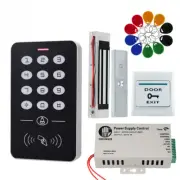Door Access Control System RFID Keypad+Power Supply+Electric 180KG Magnetic Lock