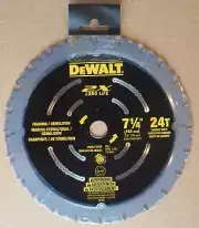 DeWalt 7-1/4" 24T Circular Saw Blade Framing/Demolition-2x Life-Save on 2+