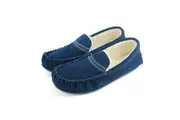Eastern Counties Leather Womens/Ladies Bethany Berber Suede Moccasins (Blue) - UTEL369