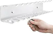 [Ghjkldha] Wall Mounted, Tie Storage, 35x6.6x6.1cm, Belt Organizer, Acrylic Display, High Transparency, Clear Holder, Space-Saving, Closet Rack, for Professionals, College Graduates, Home Use