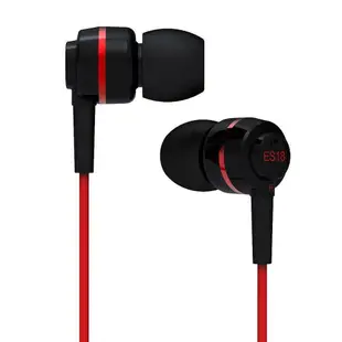 熱銷 聲美/SoundMAGIC ES18入耳式有線耳機耳塞手機音樂耳機 紅色 無包裝盒現貨