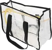 GOOHOCHY Transparent Storage Bag Pool Bags for Women Clear Tote Bag Beach Bag Tote Beach Bag for Women Beach Bag Travel Beach Bag with Large Capacity Travel Beach Tote Bags Pvc Pink