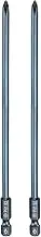 uxcell 2pcs #1 Phillips Screwdriver Bit PH1 1/4" Hex Shank 6" (150mm) Long 0.18" Rod Magnetic Cross Head Drill Bits S2 Steel Industrial Screw Driver Bit for Electric Power Tools, Blue