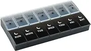 7-Day Pill Organizer with AM/PM Reminders | 14 Compartments BPA-Free Weekly Pill Case for Fish Oil, Vitamins & Supplements | Leakproof, Travel-Size Medication Box (Dustproof & Drop-Resistant)