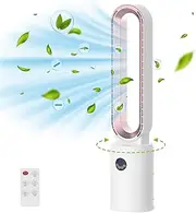 [Cobuy] Tower Fan Bladeless, Electric Fans for Bedroom, with 12-Hour Timing, 24 Speeds Setting