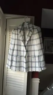 Tailored by Rebecca Taylor plaid blazer