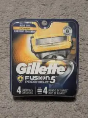 Gillette Fusion ProShield 5 Proglide Shield Fusion5 Razor Blade - 4 Cartridges
