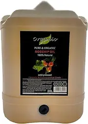 Organic Rosehip Oil Cold Pressed 100% Pure Natural Virgin Rose Hip Face,Skin Oil (Without Pump, 20L)