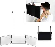 JWH 3 Way Mirror Trifold Mirror for Self Hair Cutting and Styling DIY Haircut Tool to Cut, Trim, or Shave Your Head and Neckline at Home