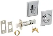 Schlage Lock Company B60ADD625 Series Deadbolt Addison Rose Single Cylinder...