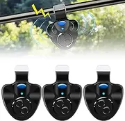 Nizirioo Electronic Bite Alarm Sensitive Fishing Bite Alarm Pack of 3 Electronic Bite Alarm Luminous Indicator Swinger Vibration on The with LED Light Indicator Easy to Install
