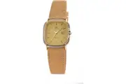 Elegance Elevated: NOMOS Ladies' Tetra 125-C Quartz Watch in Golden & Brown