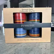 Pendleton National Parks Collectible Mug Set of 4 Stoneware 18 Oz