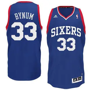 NBA球衣 保齡球男孩 Andrew Bynum 七六人客場藍 Adidas Swingman R30電繡 全新含吊牌