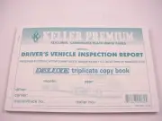 Keller Driver's Vehicle Inspection Report Booklet NEW Ships Same Day