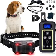 Remote Dog Trainer Collar Kit 1300 Yard Range - Waterproof, Vibration, Shock & Anti-Barking Collar - Stop Barking for Small Medium Large Dogs (Training Kit - 1 Collar)