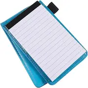 HOUDERCO Pocket Notebook Pad PU Cover Notepad for Business Writing Lightweight Tearable for Office School Travel Creative Use Convenient Small Notebook with Card Slot